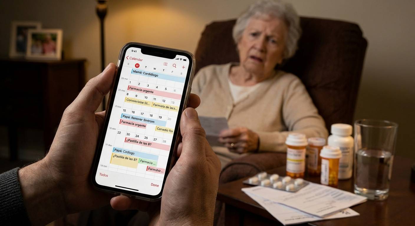 El reto del cuidador a distancia y la preocupación por la medicación de un familiar